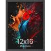 imageupsimples 8x10 Picture Frame Wall Gallery Photo Frames with Engineered Wood Gold 1 PackBlack