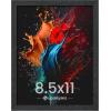 imageupsimples 8x10 Picture Frame Wall Gallery Photo Frames with Engineered Wood Gold 1 PackBlack
