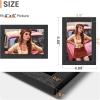 imageupsimples 8x10 Picture Frame Wall Gallery Photo Frames with Engineered Wood Gold 1 PackBlack