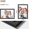 imageupsimples 8x10 Picture Frame Wall Gallery Photo Frames with Engineered Wood Gold 1 PackBlack