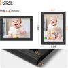 imageupsimples 8x10 Picture Frame Wall Gallery Photo Frames with Engineered Wood Gold 1 PackBlack