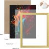 imageupsimples 8x10 Picture Frame Wall Gallery Photo Frames with Engineered Wood Gold 1 PackGold