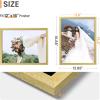 imageupsimples 8x10 Picture Frame Wall Gallery Photo Frames with Engineered Wood Gold 1 PackGold