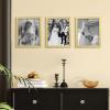 imageupsimples 8x10 Picture Frame Wall Gallery Photo Frames with Engineered Wood Gold 1 PackGold
