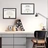 imageupsimples 4x6 Picture Frame Display Pictures 35x5 with Mat or 4 x 6 Without Wall Hanging Photo Frames Brown 1 PackBlack