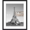 imageupsimples 4x6 Picture Frame Display Pictures 35x5 with Mat or 4 x 6 Without Wall Hanging Photo Frames Brown 1 PackBlack