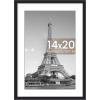 imageupsimples 4x6 Picture Frame Display Pictures 35x5 with Mat or 4 x 6 Without Wall Hanging Photo Frames Brown 1 PackBlack