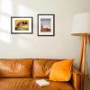 imageupsimples 4x6 Picture Frame Display Pictures 35x5 with Mat or 4 x 6 Without Wall Hanging Photo Frames Brown 1 PackBlack
