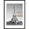 imageupsimples 4x6 Picture Frame Display Pictures 35x5 with Mat or 4 x 6 Without Wall Hanging Photo Frames Brown 1 PackBlack