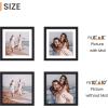 imageupsimples 4x6 Picture Frame Display Pictures 35x5 with Mat or 4 x 6 Without Wall Hanging Photo Frames Brown 1 PackBlack