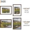 imageupsimples 4x6 Picture Frame Display Pictures 35x5 with Mat or 4 x 6 Without Wall Hanging Photo Frames Brown 1 PackBrown