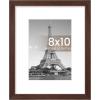 imageupsimples 4x6 Picture Frame Display Pictures 35x5 with Mat or 4 x 6 Without Wall Hanging Photo Frames Brown 1 PackBrown