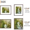 imageupsimples 4x6 Picture Frame Display Pictures 35x5 with Mat or 4 x 6 Without Wall Hanging Photo Frames Brown 1 PackBrown
