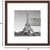 imageupsimples 4x6 Picture Frame Display Pictures 35x5 with Mat or 4 x 6 Without Wall Hanging Photo Frames Brown 1 PackBrown