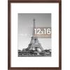 imageupsimples 4x6 Picture Frame Display Pictures 35x5 with Mat or 4 x 6 Without Wall Hanging Photo Frames Brown 1 PackBrown