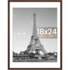 imageupsimples 4x6 Picture Frame Display Pictures 35x5 with Mat or 4 x 6 Without Wall Hanging Photo Frames Brown 1 PackBrown