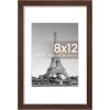 imageupsimples 4x6 Picture Frame Display Pictures 35x5 with Mat or 4 x 6 Without Wall Hanging Photo Frames Brown 1 PackBrown