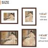 imageupsimples 4x6 Picture Frame Display Pictures 35x5 with Mat or 4 x 6 Without Wall Hanging Photo Frames Brown 1 PackBrown