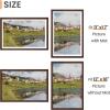 imageupsimples 4x6 Picture Frame Display Pictures 35x5 with Mat or 4 x 6 Without Wall Hanging Photo Frames Brown 1 PackBrown