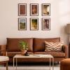imageupsimples 4x6 Picture Frame Display Pictures 35x5 with Mat or 4 x 6 Without Wall Hanging Photo Frames Brown 1 PackBrown