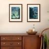 imageupsimples 4x6 Picture Frame Display Pictures 35x5 with Mat or 4 x 6 Without Wall Hanging Photo Frames Brown 1 PackBrown