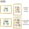 imageupsimples 4x6 Picture Frame Display Pictures 35x5 with Mat or 4 x 6 Without Wall Hanging Photo Frames Brown 1 PackGold