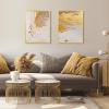 imageupsimples 4x6 Picture Frame Display Pictures 35x5 with Mat or 4 x 6 Without Wall Hanging Photo Frames Brown 1 PackGold