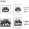 imageupsimples 4x6 Picture Frame Display Pictures 35x5 with Mat or 4 x 6 Without Wall Hanging Photo Frames Brown 1 PackGray