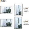 imageupsimples 4x6 Picture Frame Display Pictures 35x5 with Mat or 4 x 6 Without Wall Hanging Photo Frames Brown 1 PackGray