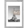 imageupsimples 4x6 Picture Frame Display Pictures 35x5 with Mat or 4 x 6 Without Wall Hanging Photo Frames Brown 1 PackGray