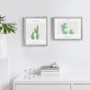 imageupsimples 4x6 Picture Frame Display Pictures 35x5 with Mat or 4 x 6 Without Wall Hanging Photo Frames Brown 1 PackGray