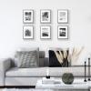 imageupsimples 4x6 Picture Frame Display Pictures 35x5 with Mat or 4 x 6 Without Wall Hanging Photo Frames Brown 1 PackGray