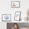 imageupsimples 4x6 Picture Frame Display Pictures 35x5 with Mat or 4 x 6 Without Wall Hanging Photo Frames Brown 1 PackGray