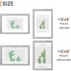 imageupsimples 4x6 Picture Frame Display Pictures 35x5 with Mat or 4 x 6 Without Wall Hanging Photo Frames Brown 1 PackGray