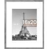 imageupsimples 4x6 Picture Frame Display Pictures 35x5 with Mat or 4 x 6 Without Wall Hanging Photo Frames Brown 1 PackGray