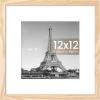 imageupsimples 4x6 Picture Frame Display Pictures 35x5 with Mat or 4 x 6 Without Wall Hanging Photo Frames Brown 1 PackNatural
