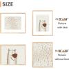 imageupsimples 4x6 Picture Frame Display Pictures 35x5 with Mat or 4 x 6 Without Wall Hanging Photo Frames Brown 1 PackNatural