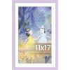 imageupsimples 4x6 Picture Frame Display Pictures 35x5 with Mat or 4 x 6 Without Wall Hanging Photo Frames Brown 1 PackPurple