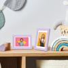imageupsimples 4x6 Picture Frame Display Pictures 35x5 with Mat or 4 x 6 Without Wall Hanging Photo Frames Brown 1 PackPurple
