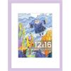 imageupsimples 4x6 Picture Frame Display Pictures 35x5 with Mat or 4 x 6 Without Wall Hanging Photo Frames Brown 1 PackPurple