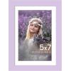 imageupsimples 4x6 Picture Frame Display Pictures 35x5 with Mat or 4 x 6 Without Wall Hanging Photo Frames Brown 1 PackPurple