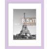 imageupsimples 4x6 Picture Frame Display Pictures 35x5 with Mat or 4 x 6 Without Wall Hanging Photo Frames Brown 1 PackPurple