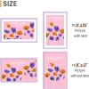 imageupsimples 4x6 Picture Frame Display Pictures 35x5 with Mat or 4 x 6 Without Wall Hanging Photo Frames Brown 1 PackPurple