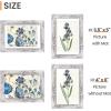 imageupsimples 4x6 Picture Frame Display Pictures 35x5 with Mat or 4 x 6 Without Wall Hanging Photo Frames Brown 1 PackRustic White