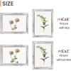 imageupsimples 4x6 Picture Frame Display Pictures 35x5 with Mat or 4 x 6 Without Wall Hanging Photo Frames Brown 1 PackRustic White