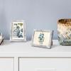 imageupsimples 4x6 Picture Frame Display Pictures 35x5 with Mat or 4 x 6 Without Wall Hanging Photo Frames Brown 1 PackRustic White