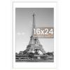 imageupsimples 4x6 Picture Frame Display Pictures 35x5 with Mat or 4 x 6 Without Wall Hanging Photo Frames Brown 1 PackWhite