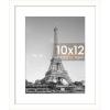 imageupsimples 4x6 Picture Frame Display Pictures 35x5 with Mat or 4 x 6 Without Wall Hanging Photo Frames Brown 1 PackWhite