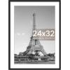 imageupsimples 20x30 Poster Frame Display Pictures 16x24 with Mat or 20x30 Without Mat Wall Hanging Picture Frame Natural 1 PackBlack