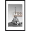 imageupsimples 20x30 Poster Frame Display Pictures 16x24 with Mat or 20x30 Without Mat Wall Hanging Picture Frame Natural 1 PackBlack
